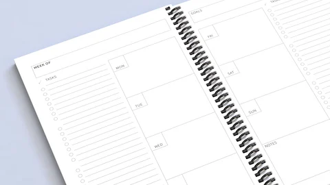 lulu 12 month weekly undated planner pdf downloads